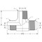 World Wide Fittings Male JIC to Male JIC to Male Pipe Branch Tee F5605X20X20X20 - alternate 2